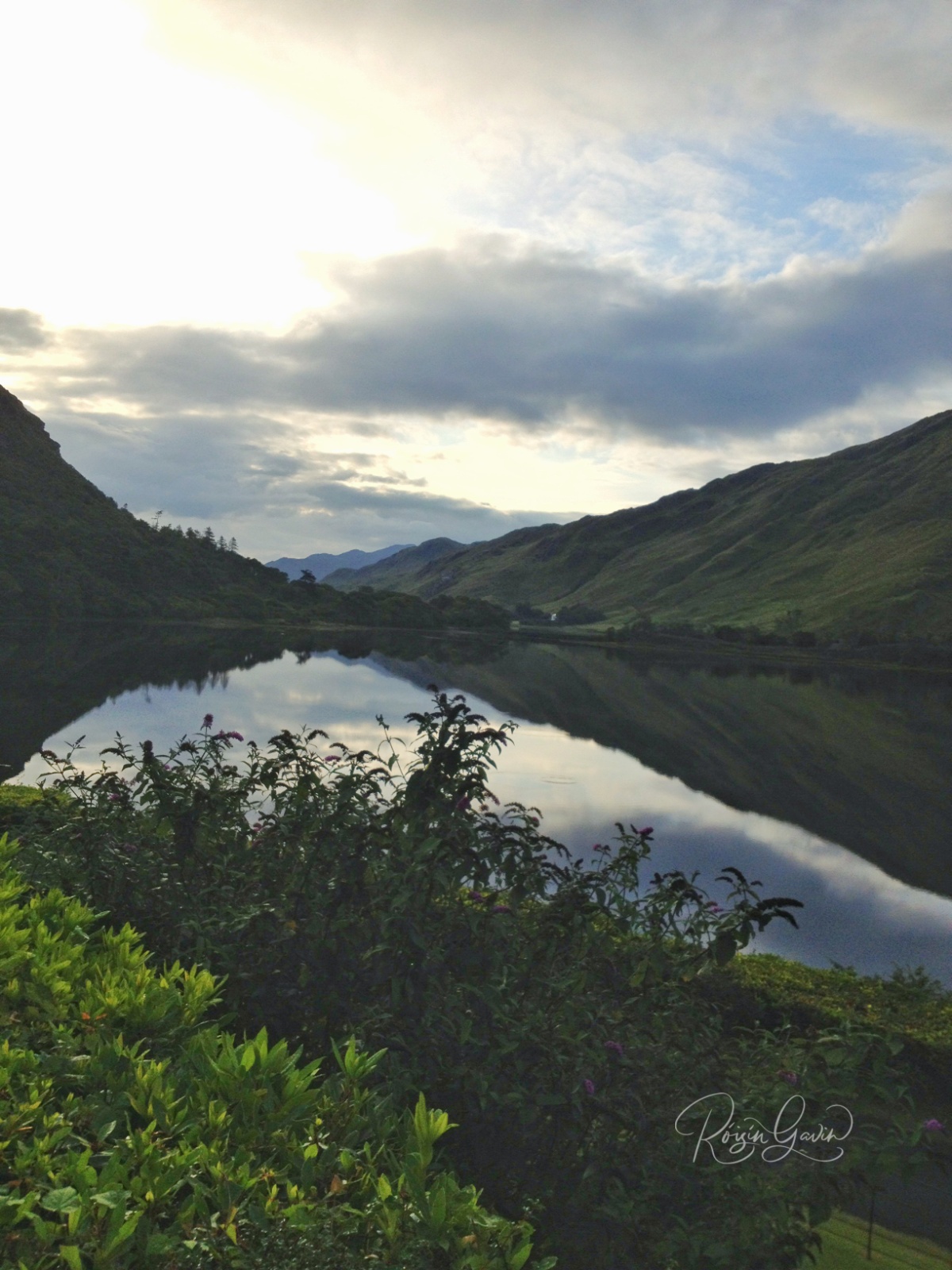 View from Kylemore Abbey print